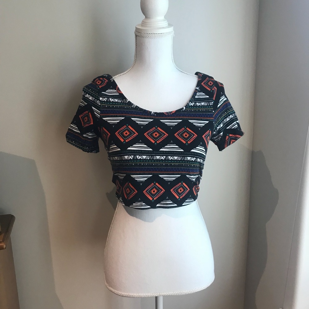 Patterned Crop Top